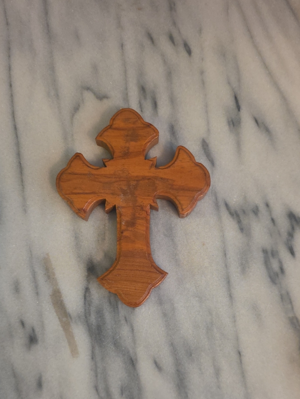 Jerusalem Olive Wood Decorative Cross